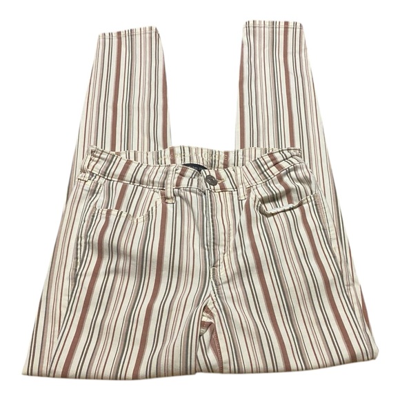 American Eagle Hi-Rise Jegging Women’s Size 6 Multi Striped Pants Skinny Jeans - Picture 2 of 14